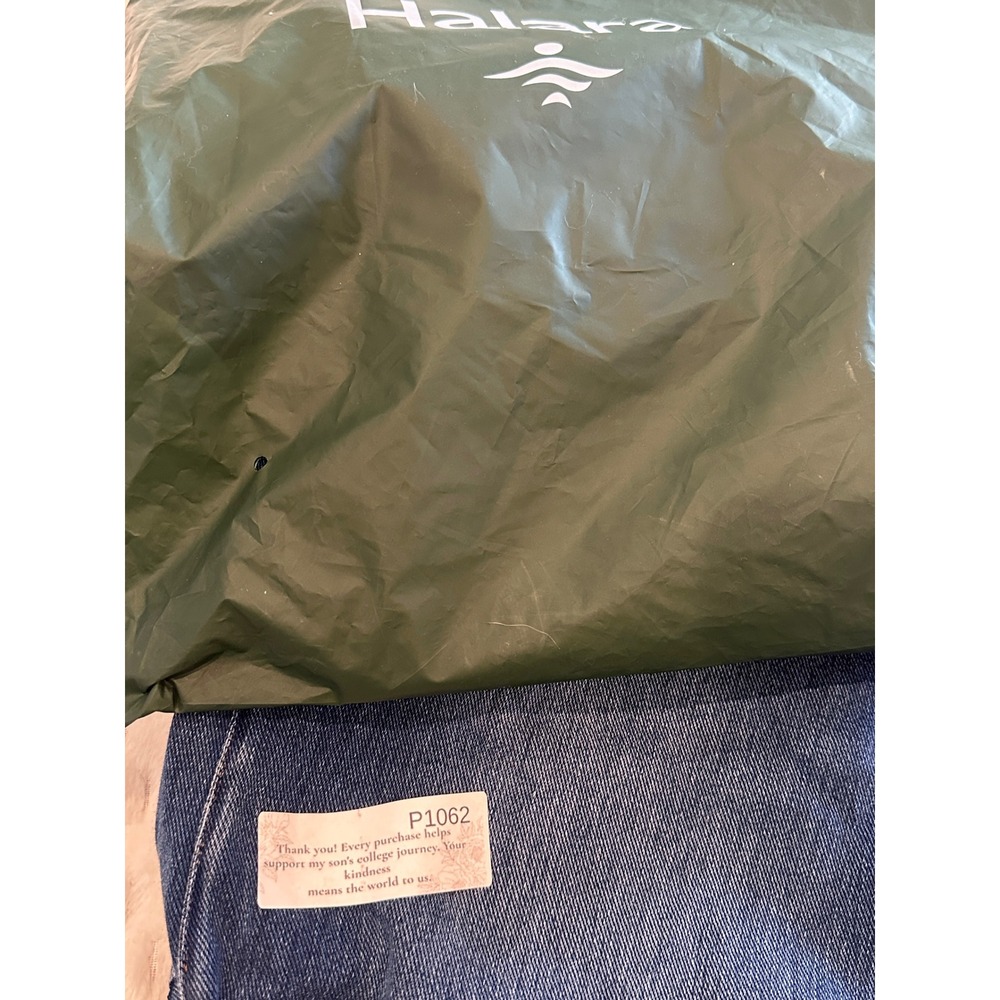 Halara Flex Denim Wide Leg Jeans Blue High Waisted Petite Small 25W1109JE5544